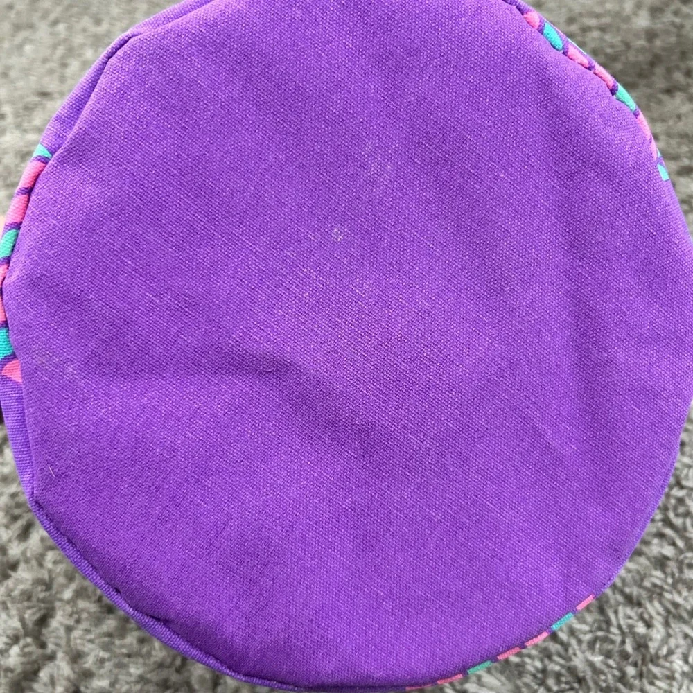 Purple Mermaid Tail Small Canvas Storage Bin‎ Basket with Handles